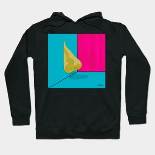 Golden Contemporary Abstract Nose Hoodie